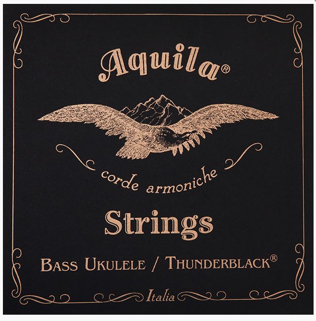 Aquila Thunder Black Bass Ukulele Strings 100% M-UP!!