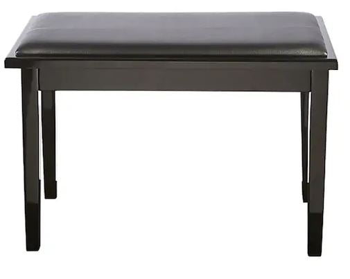 Bench Piano Beale Storage Black