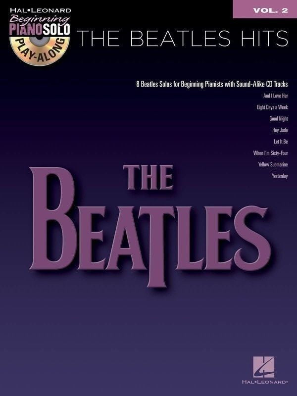 Beatles Hits Beg Piano Play Along Bk/Cd V2