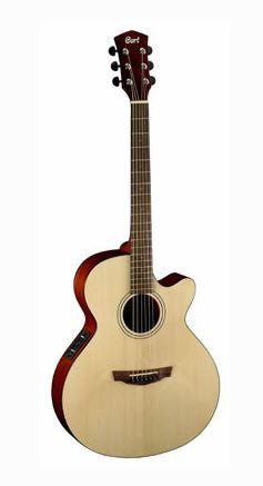 Cort C-SFX1F Acoustic/Electric Guitar W/C-Ay Nat Satin S-Spr-T