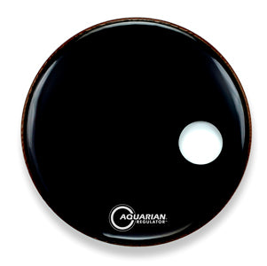 22 Inch Drum Head Small Hole Black - Shearer's Music Works