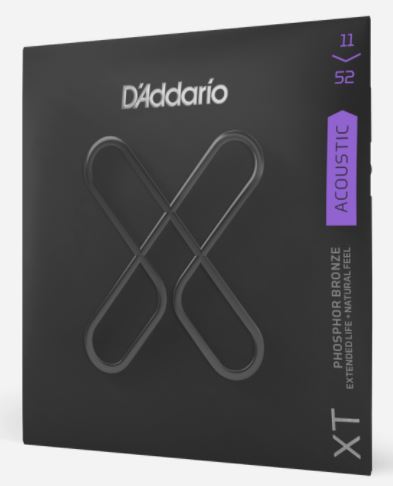 Daddario EXP26 Coated Phosphor Bronze 11/52 Custom Light Set