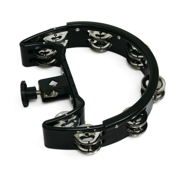 Drumset Tambourines BLK 1/2 Moon