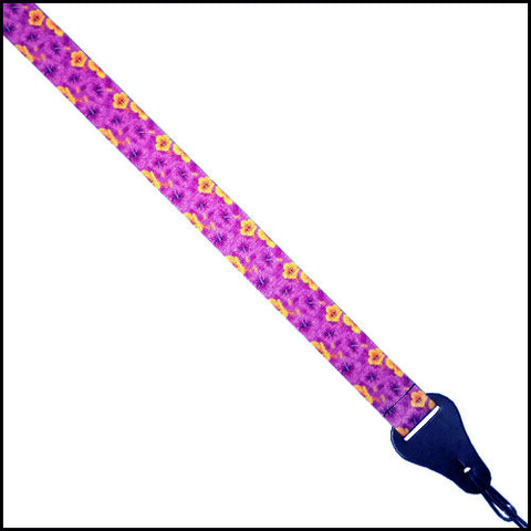 Ukulele Strap Hibiscus Purple