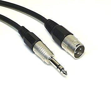 TRS Jack To Male XLR 3FT