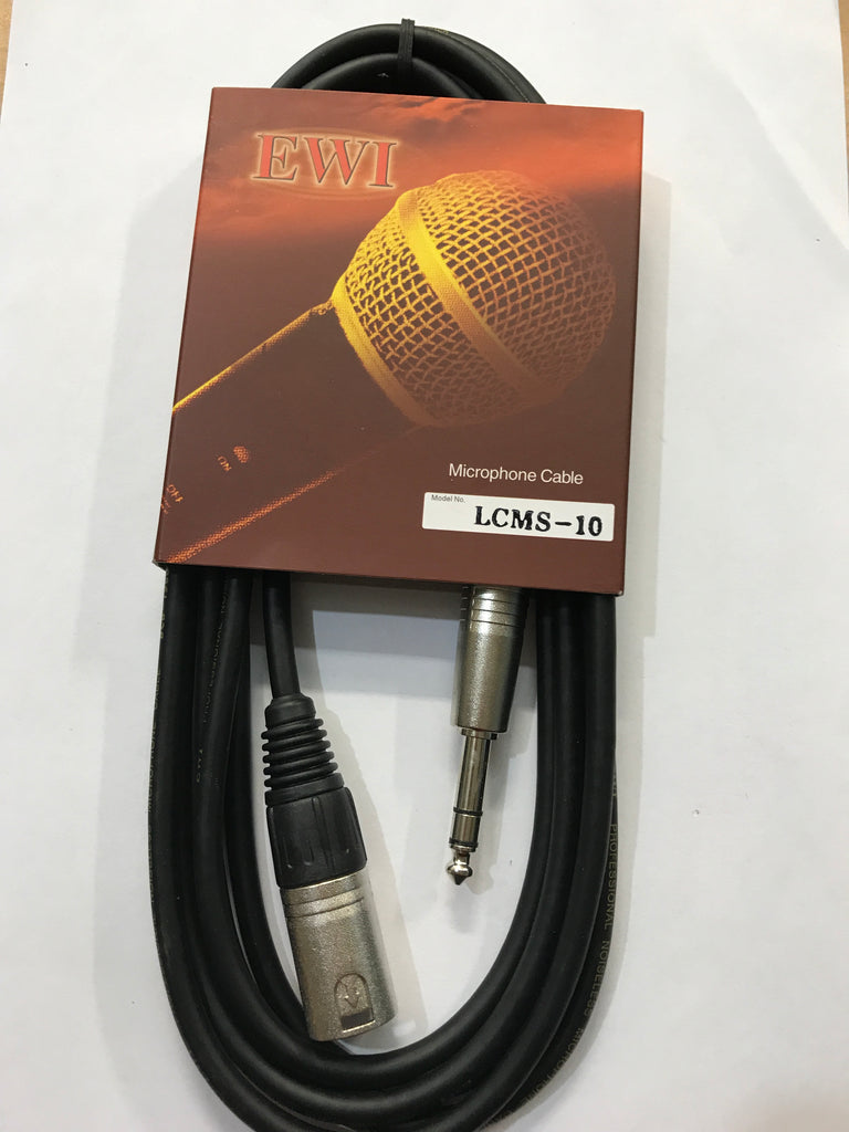 10 FT Jack-M/XLR Cable