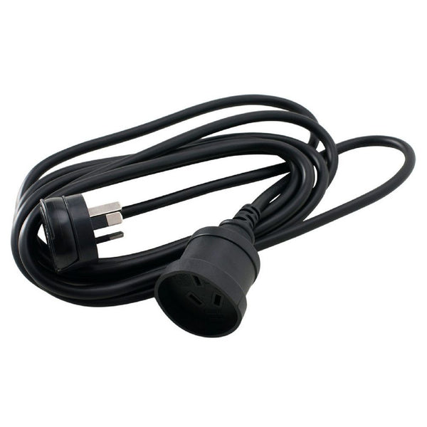 5 METRE BLACK MOULDED EXTENSION POWER CABLE