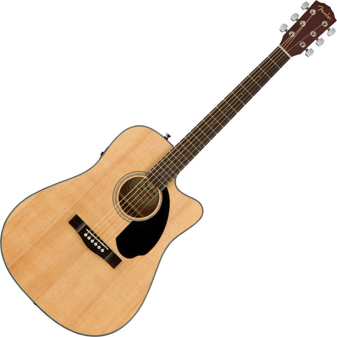 FENDER CD60SCE SOLID TOP ELECTRIC ACOUSTIC GUITAR NATURAL