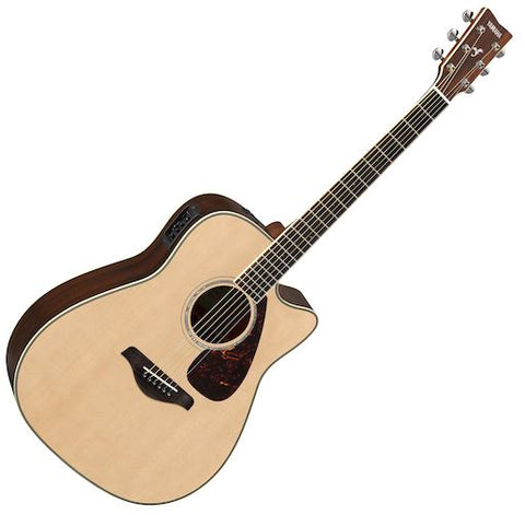 Yamaha Acoustic Elec Guitar Solid Top Natural