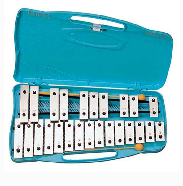25 NOTE GLOCKENSPIEL SILVER KEYS