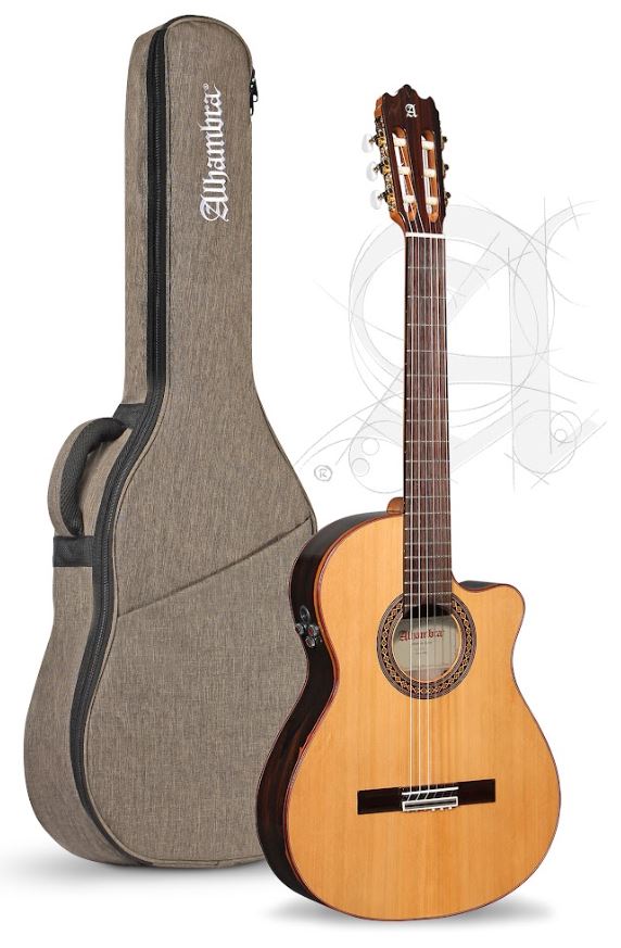 Alhambra Iberia Ziricote CTW E8 Classical Guitar W/Bag