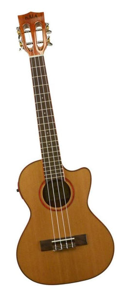 Cedar Top Acacia B&S Tenor Ele Ukulele W/case