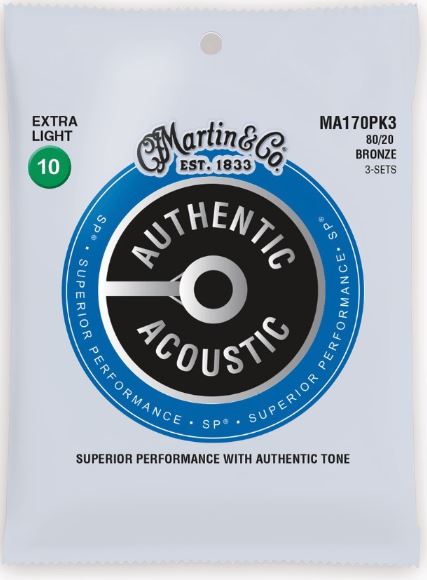 3 Pack Martin Authentic Acoustic SP Bronze