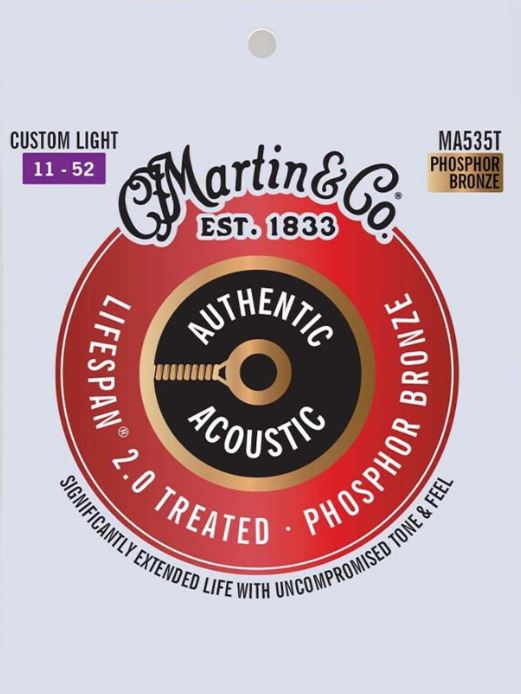 Martin Authentic Acoustic SP Treated Phosphor Custom Light Gauge .011 - .052
