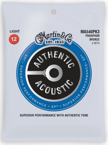 3 Pack Martin Authentic Acoustic SP Phosphor
