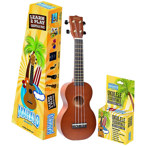 UKULELE MAHALO PACK T/BROWN
