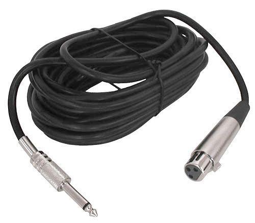 05 Mtr Mic Cable Black Cannon To Jack