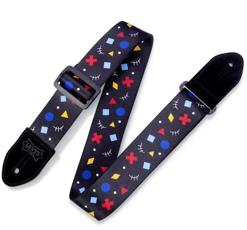 Levy's 2 Inch Guitar Strap Print Sublimation Suede Ends