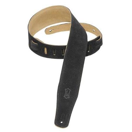 02 1/2 Inch Gtr Strap Suede Black