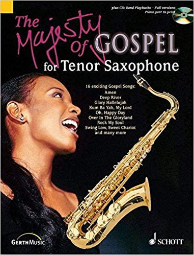 Majesty Of Gospel T/Sax Bk/Cd Arr Rieger