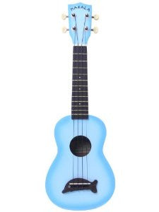 Makala Dolphin Makalas-Ltblb Soprano Light Blueburst Ukulele W/Bag