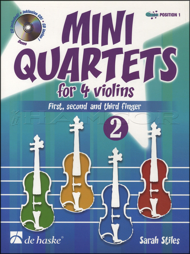 Mini Quartets Bk 2 For 4 Vln Bk/Cd Sc/Pts