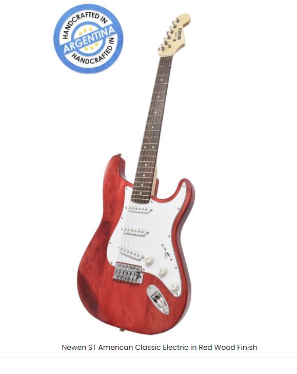 NEWEN STRAT STYLE GUITAR RED