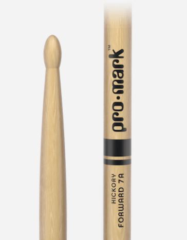 Promark 7A Wood Tip Drumsticks American Hickory