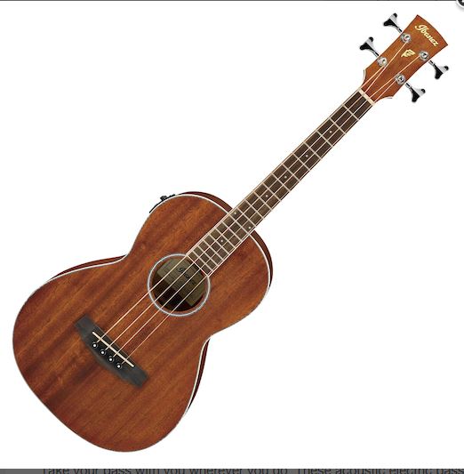 IBANEZ ACOUSTIC BASS AETQ OKO