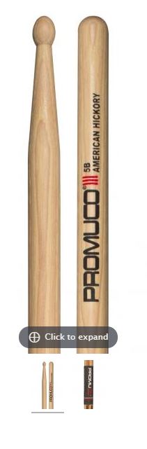 5B PROMUCO DRUMSTICKS WOOD HICKORY
