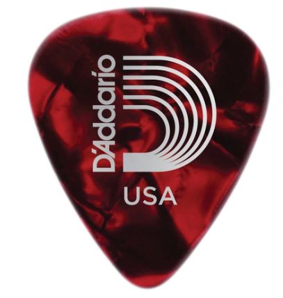 Daddario Picks 10 pack Red Pearl Medium .70mm