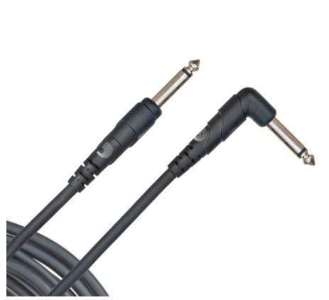 Planet Waves 20Ft Instrument Cable 1/4 Inch Right Angle Jack