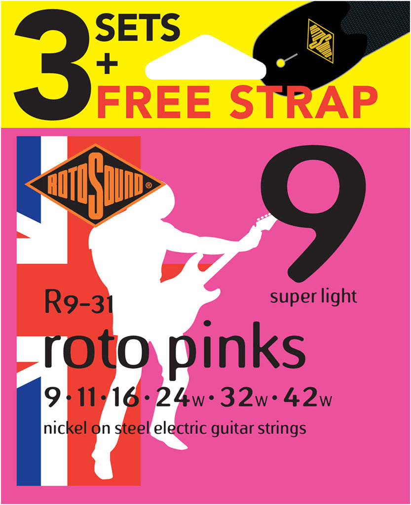 Rotosound String Electric 9-42 3 Pac