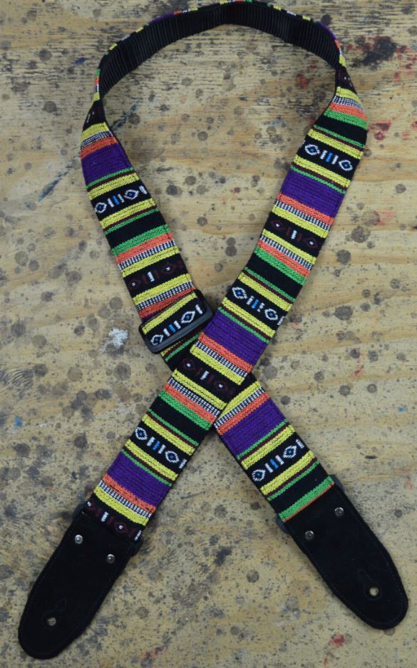 Guitar Rag Strap Rasta-Black