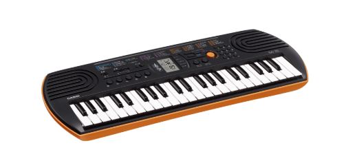 Casio SA76 Keyboard - 44 Key Mini Keyboard Orange