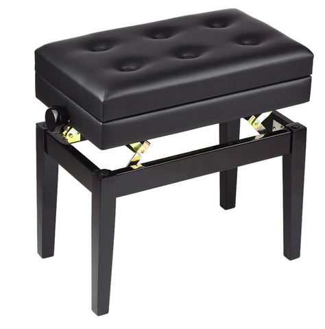 Aroma Height Adjustable Piano Bench Black