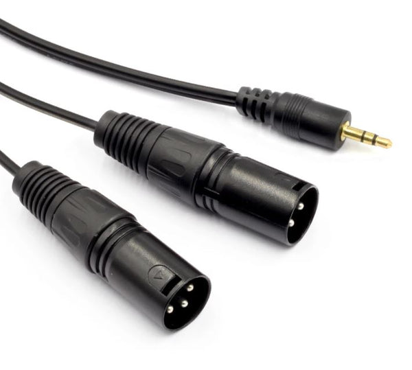 XLR 3.5MM JACK M TO DUAL XLR M SPLITTER