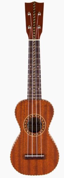 Ohana OHSK-28 Soprano Solid Mahogany UKE with Case