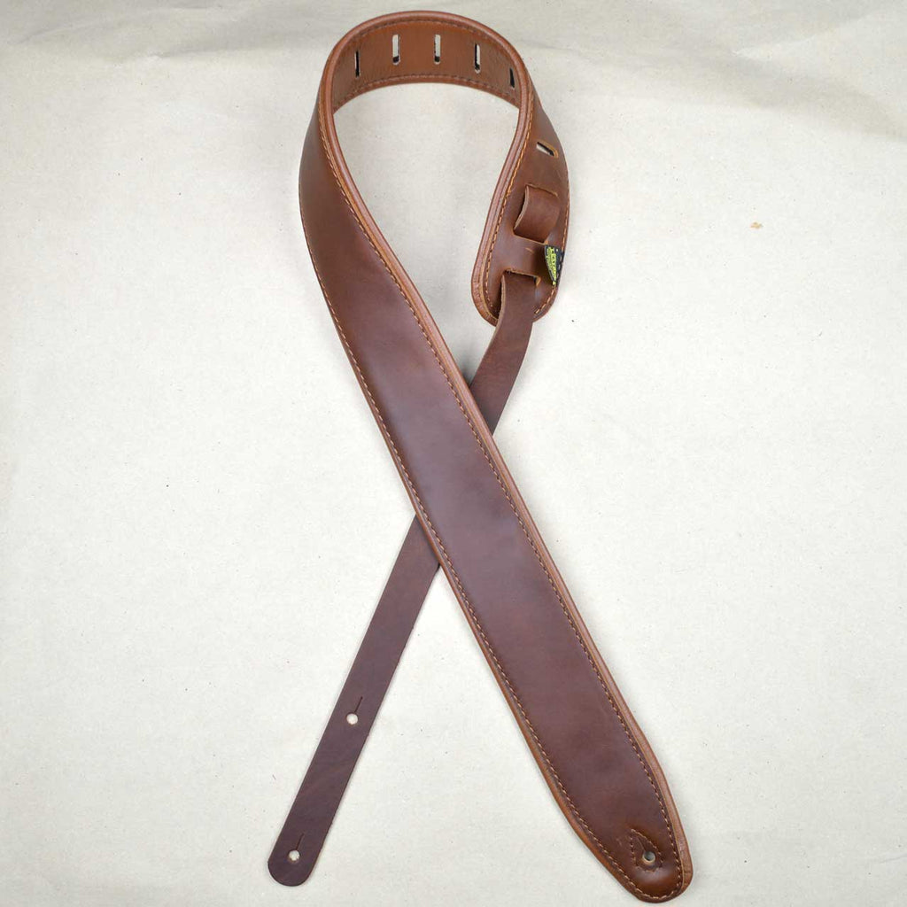 2.5 Inch Padded Upholstery Brown Tan Strap