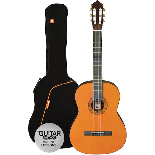 Ashton SPCG44AM Concert Size Classical GTR Pack Amber