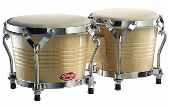 Wood Bongo 7.5" + 6.5" Natural