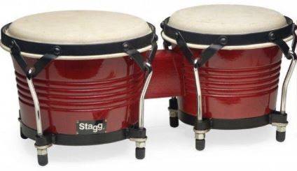 Wood Bongo 7.5" X 6.5" Cherry