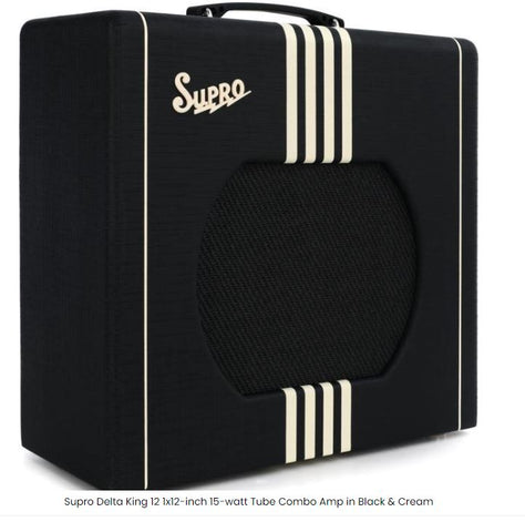 SUPRO DELTA KING 12 15WATT TUBE AMP BLACK TWEED