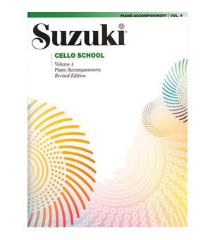 Suzuki Cello School Bk 4 Pno Accomp