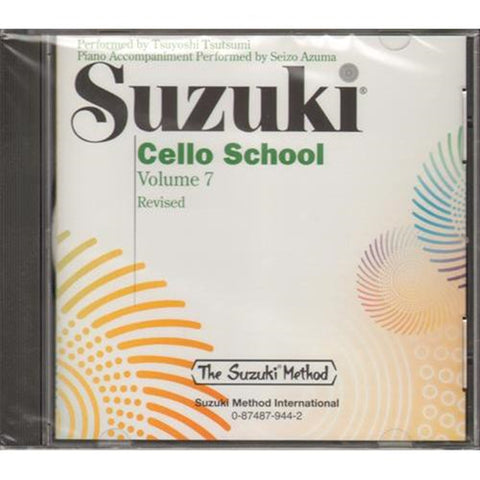 Suzuki Cello School Bk 7 Cd Tsutsumi