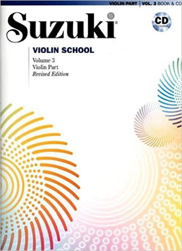 Suzuki Violin School Vol 3 Bk/Cd