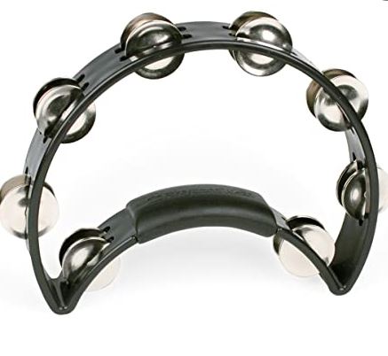 TAMBOURINE  1/2 MOON BLACK