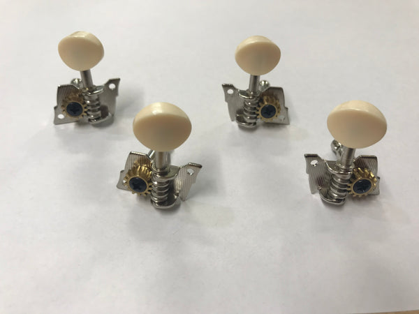 Ukulele Machine Heads Guitar Type w white Button