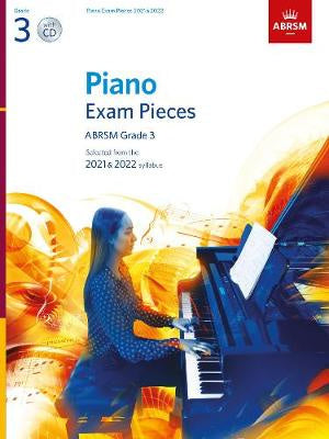 ABRSM Piano Exam Pieces Grade 3 2021-22 Book/CD
