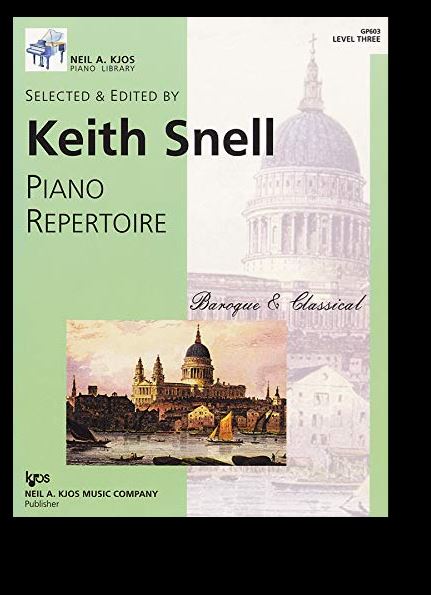 Piano Repertoire Baroque/Classical Lvl 3